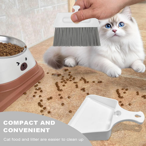 NBGYTECH Set Set Mini Dustpan Brush Small Dustpan Broom Combo for Table Mini Dust pan with Brush Tiny Cleaning Sweeper
