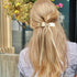 VOBOBE 2PCS Hair Bows for Women and Girls, Gold Tassel Ribbon Bowknot Hair Clips Barrettes