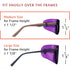 Silk Eye Patch for Adults Kids, Glasses to Cover Either Eye (Medium, Violet)