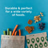 Lunchskins Compostable Food Storage XL Sandwich Bags, Chevron Design, 50 Bags - Eco-Friendly, PFAS and BPA Free