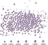 LPBeads 3456 Pieces Tanzanite Flat Back Round Crystal Rhinestones - 6 Sizes for Crafts, DIY with Tweezers