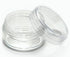 Vivaplex Clear 5 Gram Plastic Pot Jars, 50 Count, Empty Cosmetic Containers