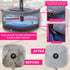 Heavy Duty Square Spin Mop for Floor Cleaning, Separate Compartment for Clean and Dirty Water, Use Any Cleaning