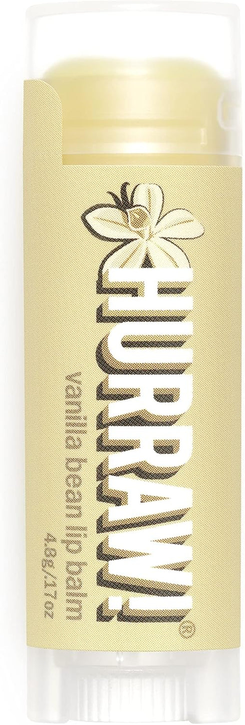 Hurraw! Vanilla Bean Lip Balm, Organic, Certified Vegan, Cruelty-Free, Gluten-Free, 100% Natural Ingredients
