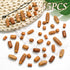 NAISKA 45 Pcs Wooden Hair Jewelry for Braids, Locs Dreadlock Accessories, DIY Braid Clips and Cuffs for Women Girls