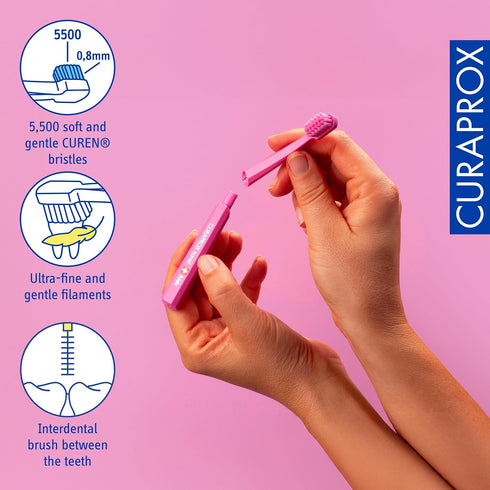 Set Curaprox Travel kids pink