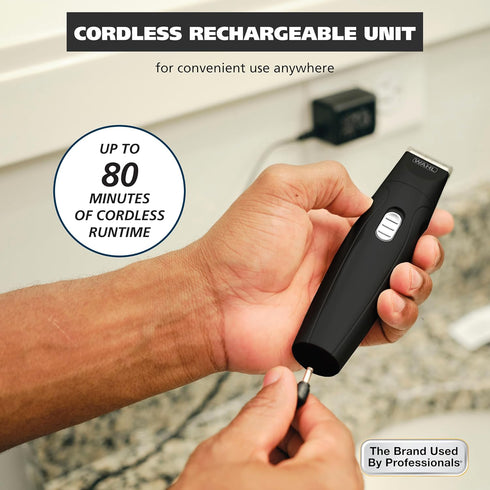 Wahl All-in-One Cordless Rechargeable Electric Trimmer for Men - Ear/Nose, Detail, and Beard Grooming