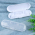 Fowecelt 2 Pack Electric Toothbrush Travel Case for Oral-B Pro, Portable Toothbrush Holder (White & Clear)