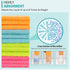 Microfiber Cleaning Cloth, 100 Pack, 12.6" x 12.6" Dish Cloths, Lint Free Non-Abrasive Washable Reusable for Kitchen,