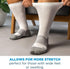 WC4 OrthoSleeve Wide Diabetic & Neuropathy Compression Socks, Non-Binding for Men & Women, Improve Circulation & Edema