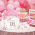 Yoirrat 16 3 16th Sweet Gift Bag with Wrapping Tissue Paper & Greeting Card Large Pink Rose Gold Floral Happy Birthday