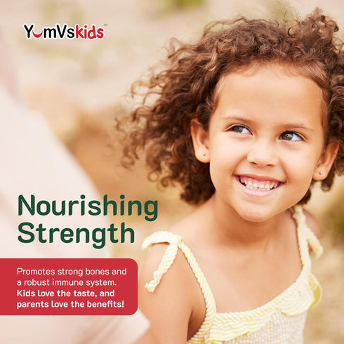 YUM-V's Chewable Vitamin D Gummies for Kids, 1000 IU, 60 Count - Immune Support