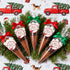 YIXAXKAO 50 Set Hot Chocolate Bar Accessories Cone Cellophane Bag Chocolate Marshmallow Bags with Hot Cocoa Label