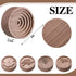 Zhehao 4 Packs Wood Essential Oil Diffuser Small Passive Oil Diffusers Aromatherapy Round Wooden Grain Portable Air