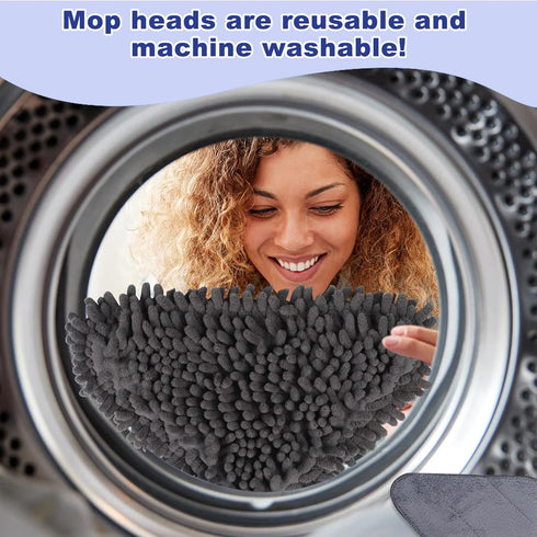 Wall Cleaner Mop with 79 Inches Long Handle, 360° Washer Cleaner Tool for Walls, Ceiling Fans, Dust, Floors, 6