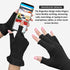MIG4U 3 Pairs Fingerless Moisturizing Gloves | Half Finger Touchscreen Beauty Glove for Eczema, SPA