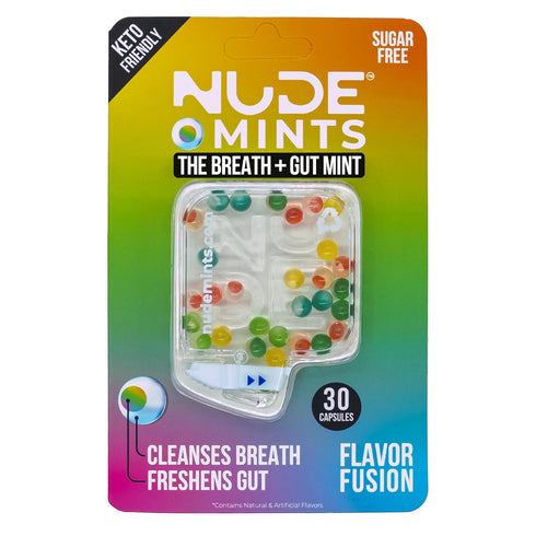NUDE MINTS | Dual Action Liquid Capsules | Sugar Free Mint - Lasts 3X Longer - 3X Stronger - Extreme Bad Breath