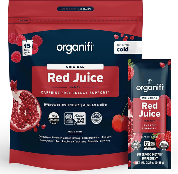 Organifi Red Juice - Energy Powder Reduces Afternoon Crashes and Boosts Digestion