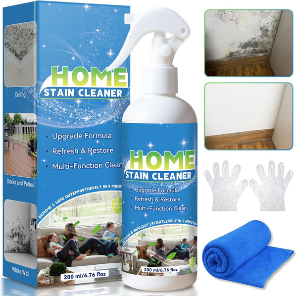 Multipurpose Wall Cleaner Spray Mold Stain Cleaner for Home Surfaces Bathrooms, Kitchens,