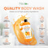 Persimmon Body Wash for Body Odor Control – Natural Deodorant Soap for Kids Safe Use