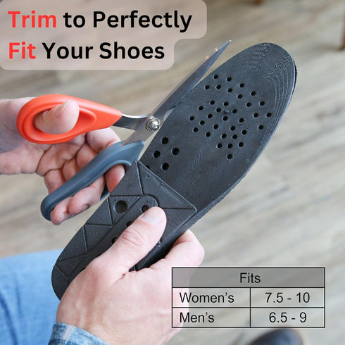 Burlingham's Height Increase Insole, Shoe Lifts for Men and Women, 2 Inch, Cushioned Heel Inserts, Black