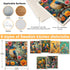 6 Pack Swedish Dishcloths for Kitchen - Reusable Dish Towels, Absorbent Cellulose Cleaning Sponge Cloths, Decorative