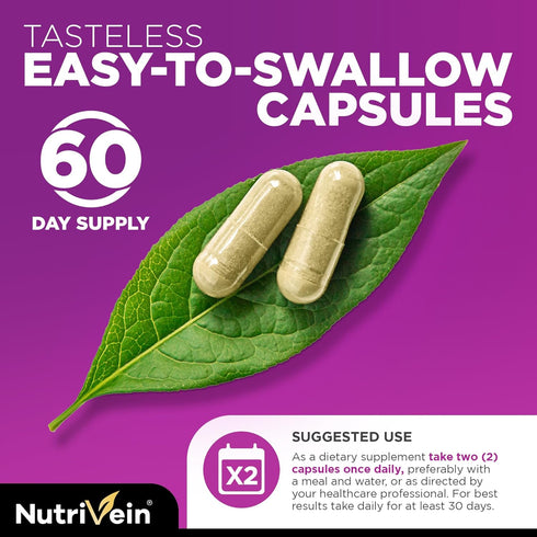 Nutrivein Resveratrol 1450mg - Antioxidant Supplement, 120 Capsules for Healthy Aging, Immune, and Joint Support