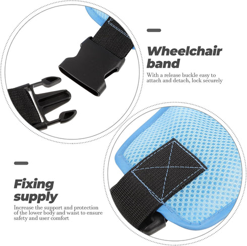 Adjustable Breathable Wheelchair Strap with Dual for Elderly Patient Bed Rails, Anti-Fall for Wheelchair and Transfer