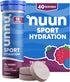 Nuun Sport Electrolyte Tablets, Tri-Berry, 4 Pack (40 Servings Total) with Magnesium, Calcium, Potassium, Gluten Free &