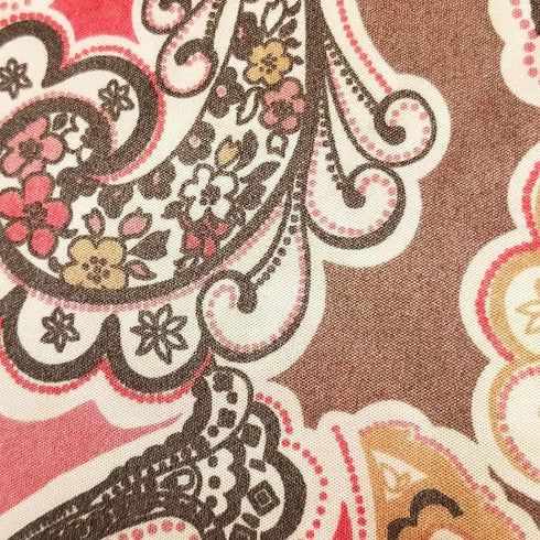 Calabria Microfiber Cleaning Cloth, Red Paisley Cashmere Print for Cleaning Eyeglass Lens, Phone Screen, Sunglasses
