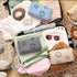 Photect 3 Pcs Corduroy Cosmetic Bag, Aesthetic Preppy Makeup Bag for Women, Travel Organizer (Beige, Gray, Blue)