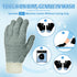 MIG4U Microfiber Dusting Gloves - House Cleaning Glove for Blinds, Windows, Furniture, Reusable Lint-Free Gray 2 Pairs