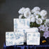 Bolsome 12Pcs French Style Wrapping Paper, Blue White Vintage Village Printed Gift Wrap Paper for Wedding Birthday DIY