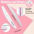 Professional Nail Files - 12pcs Emery Board Nail Files for Natural & Acrylic Nails (100/180/240 Grit)