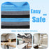 Wash(6 6 Inch,Blue/Gray/Black,50 Tanlade Cleaning Cloth Dry Erase Cloth Cleaning Rags Reasonable Kitchen Towels