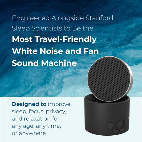 Adaptive Sound Technologies LectroFan Micro 2 - Portable Bluetooth Speaker & White Noise Machine - Compact Sound