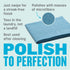E-Cloth 4-Pack Glass Polishing Cloth, Sustainable Microfiber Window and Mirror Cleaner Wipes, Washable and Reusable