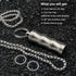 Titanium Small Pill Box Necklace, Mini Waterproof Keychain Pill Holder, Lightweight Pendant for Purse