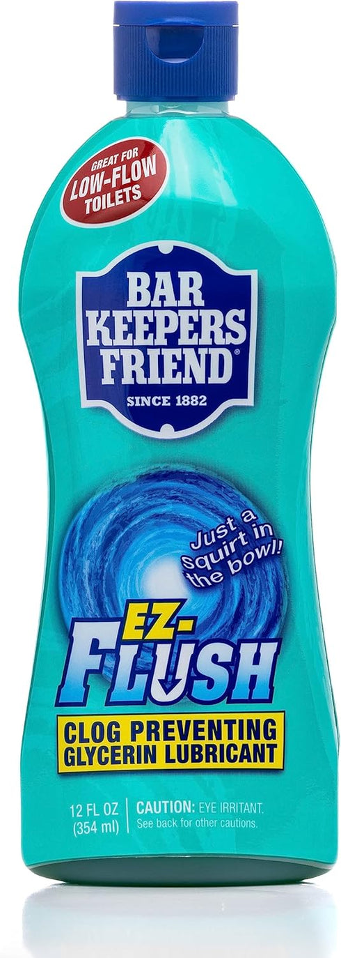 Bar Keepers Friend EZ-Flush Toilet Flushing Aid, 2 x 12 oz - Reduces Clogging, Odor & Residue, Citrus Fragrance