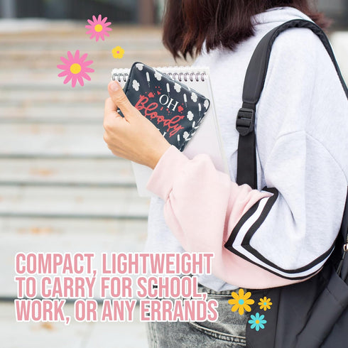 Tampons and Sanitary Pad Storage Bag, Compact and Discreet Period Organizer, Stylish Black for Teens