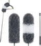 BOOMJOY Microfiber Duster, 100 Inches Extendable Pole, 2 Pack Washable Dusters for Cleaning Ceiling, Fan, Furniture