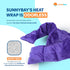 SunnyBay Microwave Heating Pad - Microwavable Neck and Shoulder Wrap for Upper Back Pain Relief, Purple