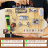 Yeconire Fidget Busy Board for Adults with Dementia, Montessori Wooden Busy Board for Seniors, Gift Toys for Alzheimers