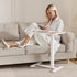 Medical Adjustable Overbed Bedside Table with Wheels, Rolling Laptop Table, Mobile Standing Desk for Home and Hospital