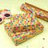 RUSPEPA Mini Kraft Wrapping Paper Rolls, 4 Rolls, 17 inches x 10 feet per Roll, Colorful Birthday Gift Wrap