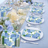 SMUAENSS 100 3-Ply Summer PCS Hydrangea Paper Napkins, Blue Hydrangea Floral Paper Napkins Disposable Hand Towels