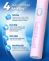 Rotating Electric Toothbrush for Adults, 8 Brush Heads (2 Types), 4 Modes, Rechargeable Power, 2 Min Smart Timer