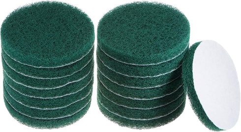 HARFINGTON 15pcs Drill Power Brush Scouring Pads, 5 inch Tile Scrubber, 150-240 Grit for Bathroom Kitchen Cleaning