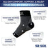 SB SOX Plantar Fasciitis Relief Socks, Ankle Brace Compression Sleeve, Black, Medium