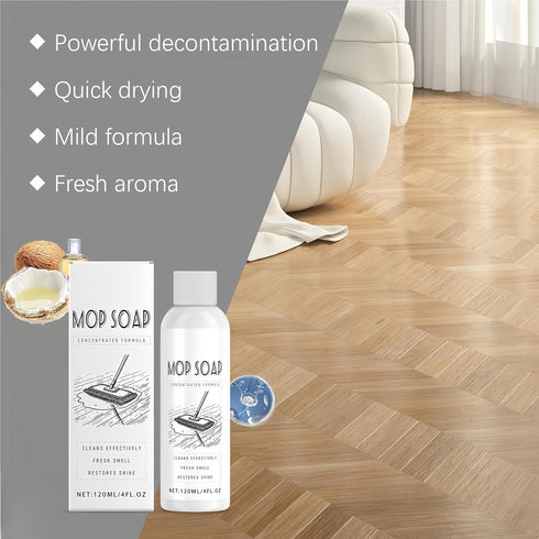Mteawl 120ml Mop Soap for Floor Cleaning, Scented Mop Cleaner Soap, Scented Mop Soap Household Supplies Cleaner